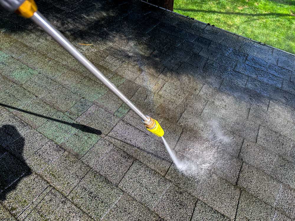 Spraying Pavers